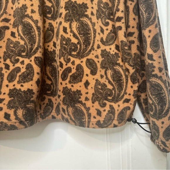 Men's 1/4 Zip Polar Fleece Sweatshirt - Original Use Brown large - Picture 7 of 13